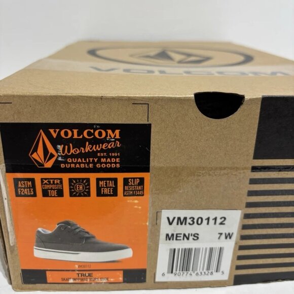 Volcom Men’s True Brown Composite Toe Work Sneakers, Size 7W - Picture 7 of 7